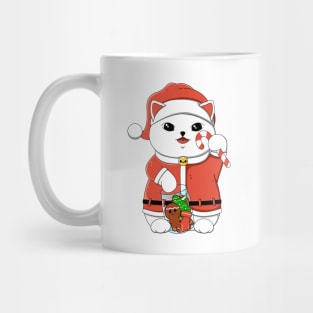 Santa Lucky Cat Mug